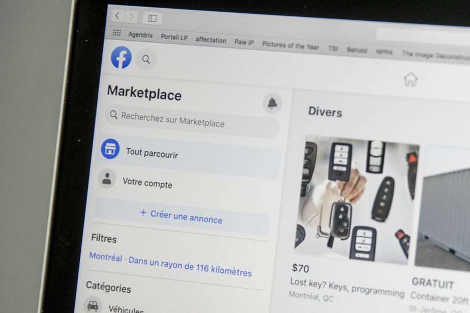 Boîte de réception | Marketplace, Facebook et faux courriels publicitaires