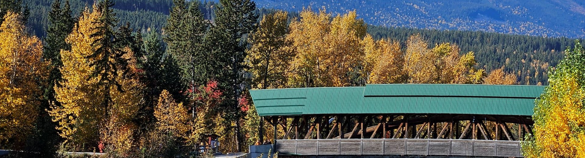 Golden, British Columbia, Pedestrian Bridge, Kicking Horse River