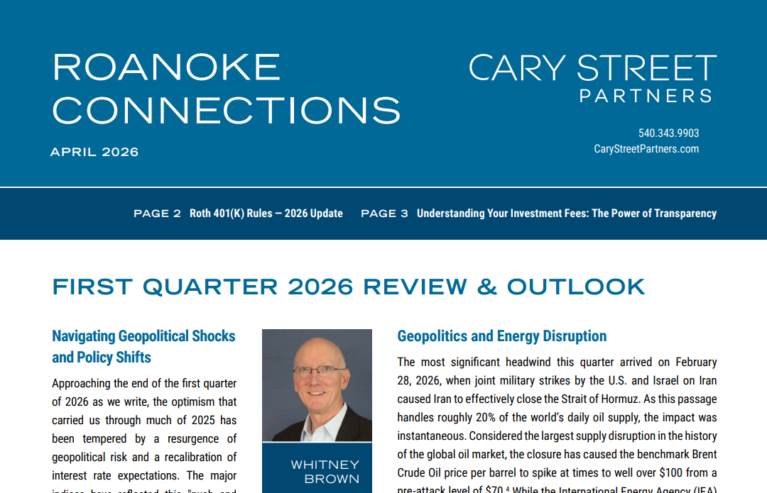 Roanoke Connections 1Q 2026 | Cary Street Partners