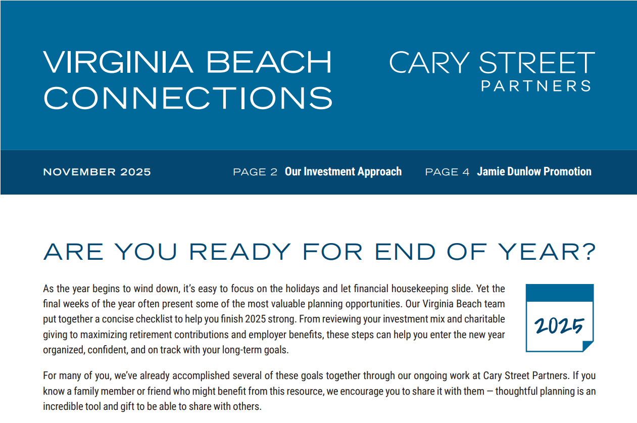 Virginia Beach Connections 3Q 2025 | Cary Street Partners