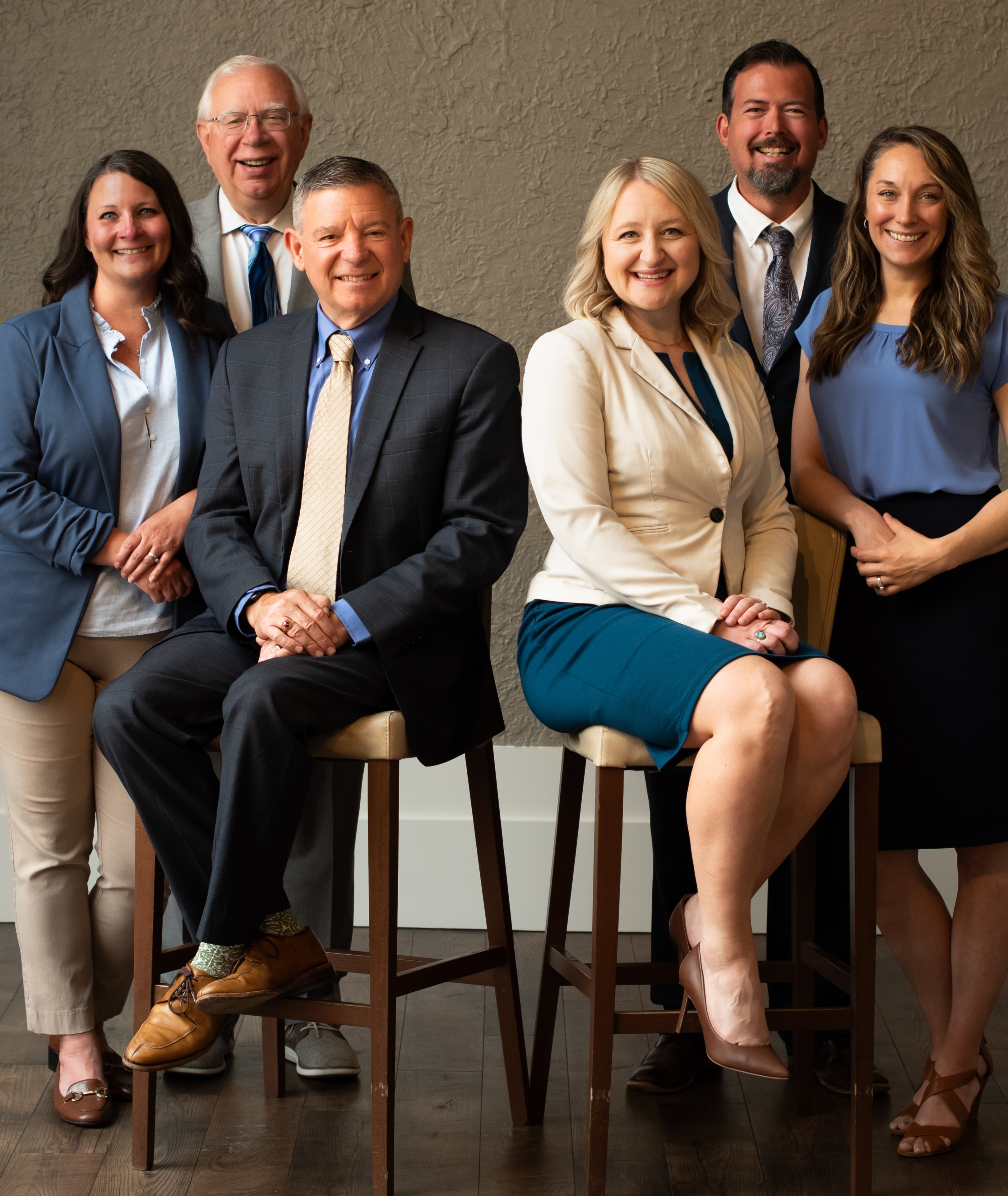 Employees of Shoreline Group posing for a photo