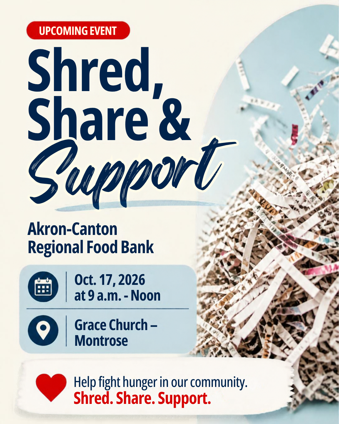 Shred, Share & Support Our Community image