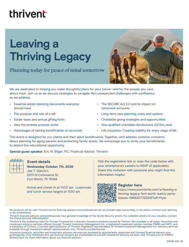Leaving a Thriving Legacy image