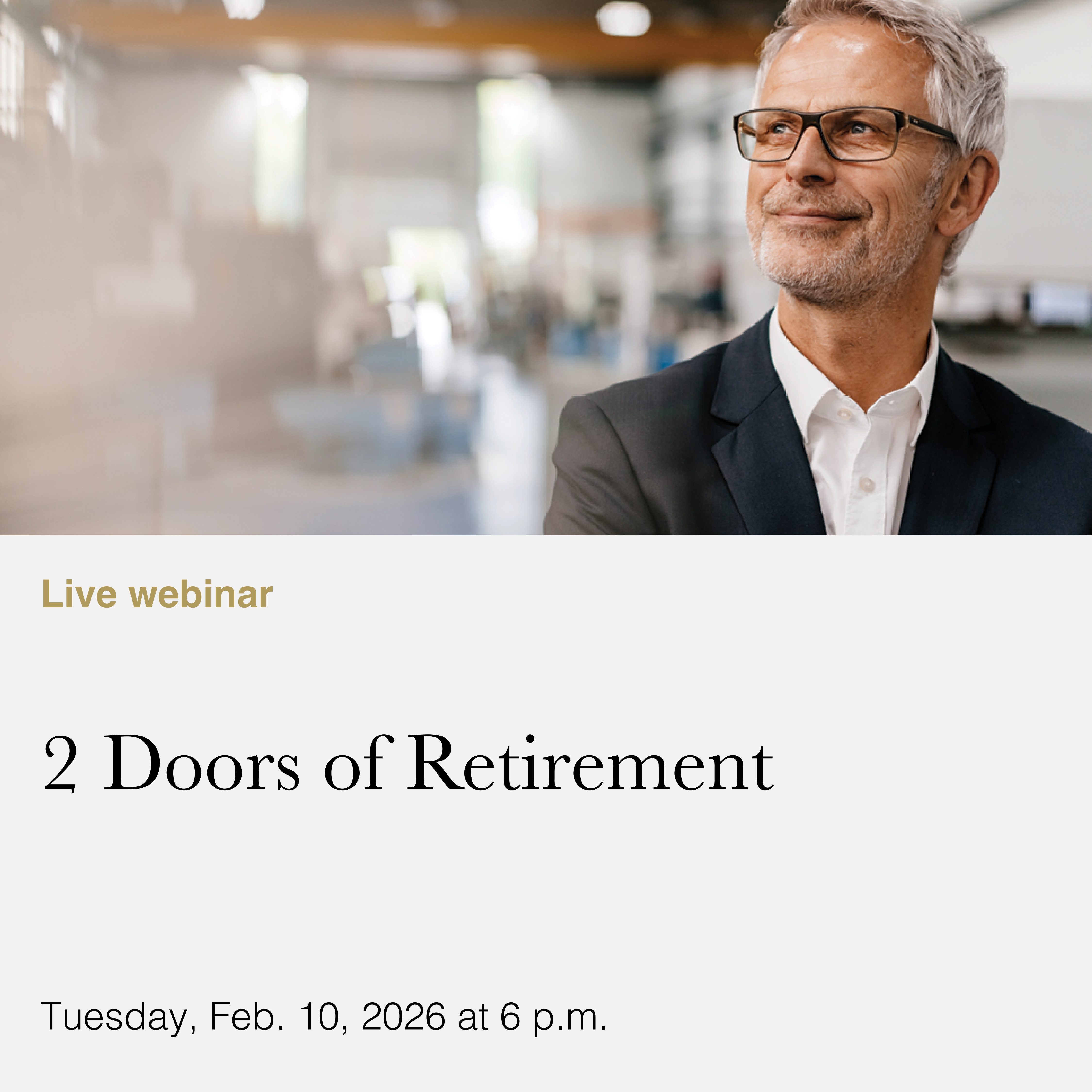 2 Doors to Retirement workshop