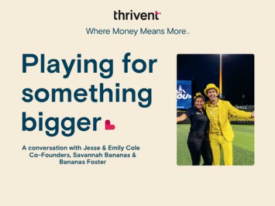 Thrivent Presents “Playing for Something Bigger: An Exclusive Interview with Jesse & Emily Cole” image