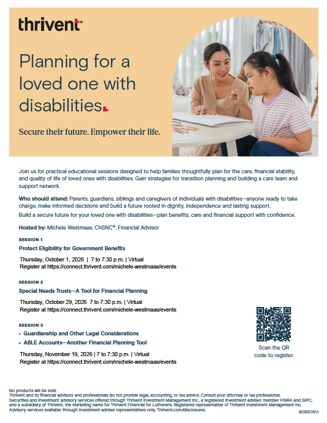 Planning for a Loved One with Disabilities: Protect Eligibility for Government Benefits image