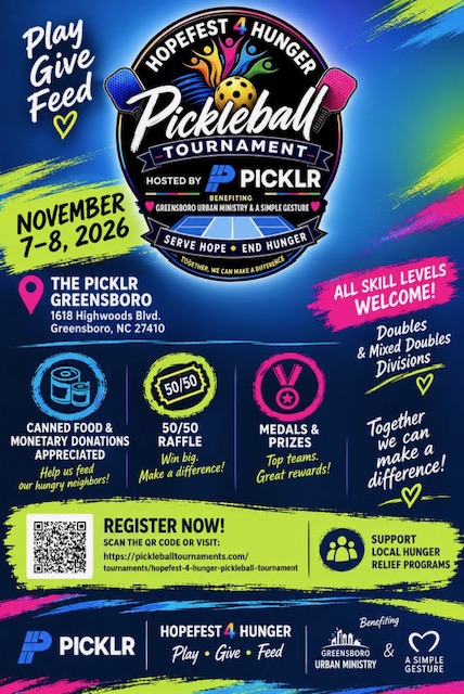 HopeFest 4 Hunger Pickleball Tournament image