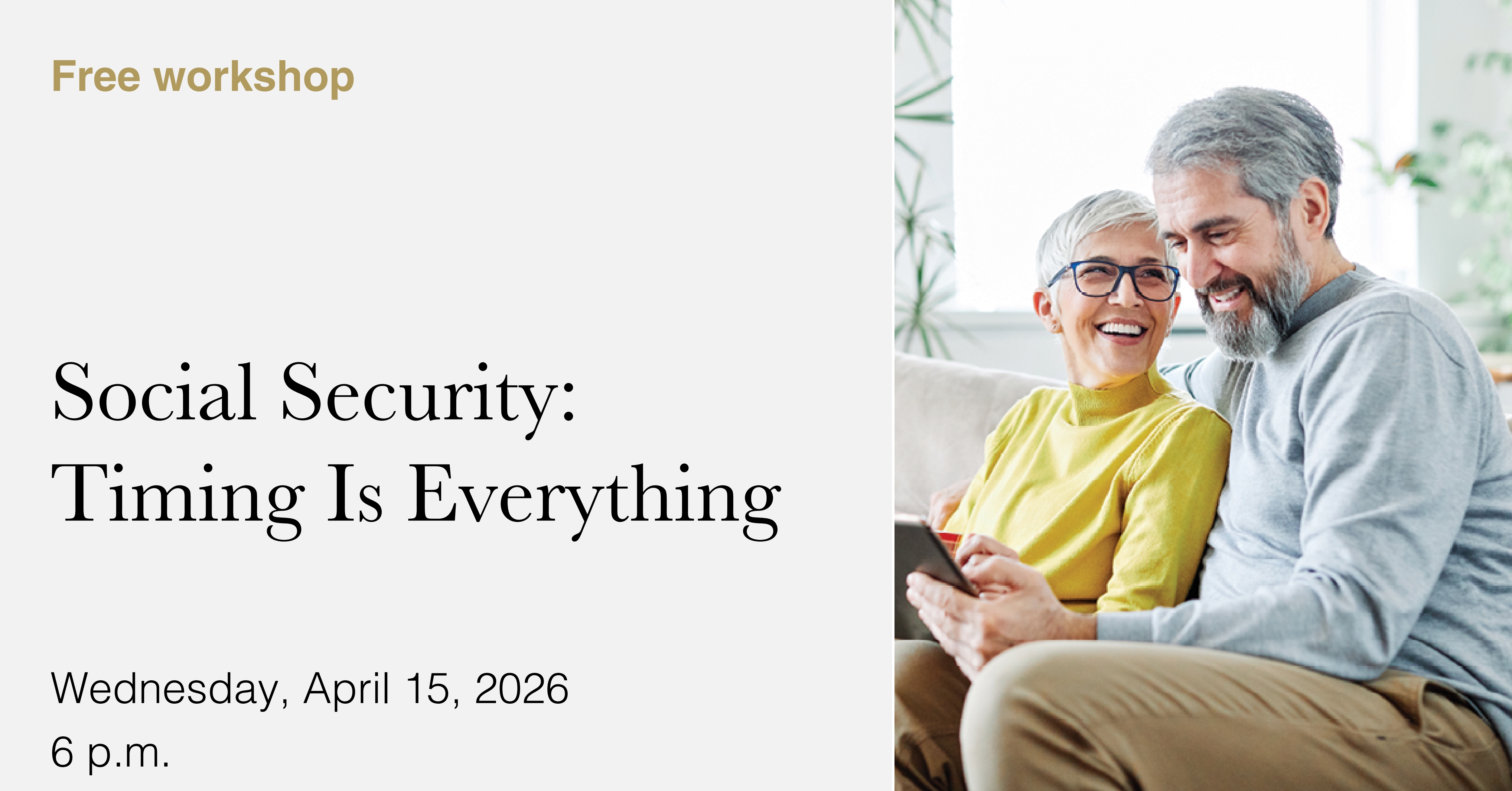 Social Security: Timing Is Everything image