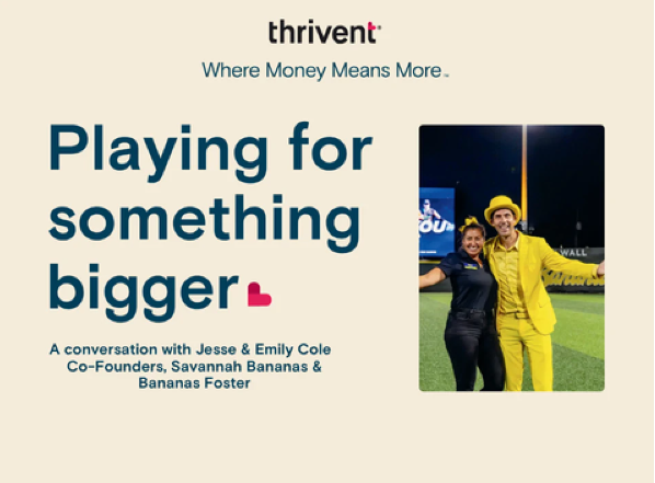 Thrivent Presents "Playing for Something Bigger: An Exclusive Interview with Jesse & Emily Cole" | Savannah, GA image