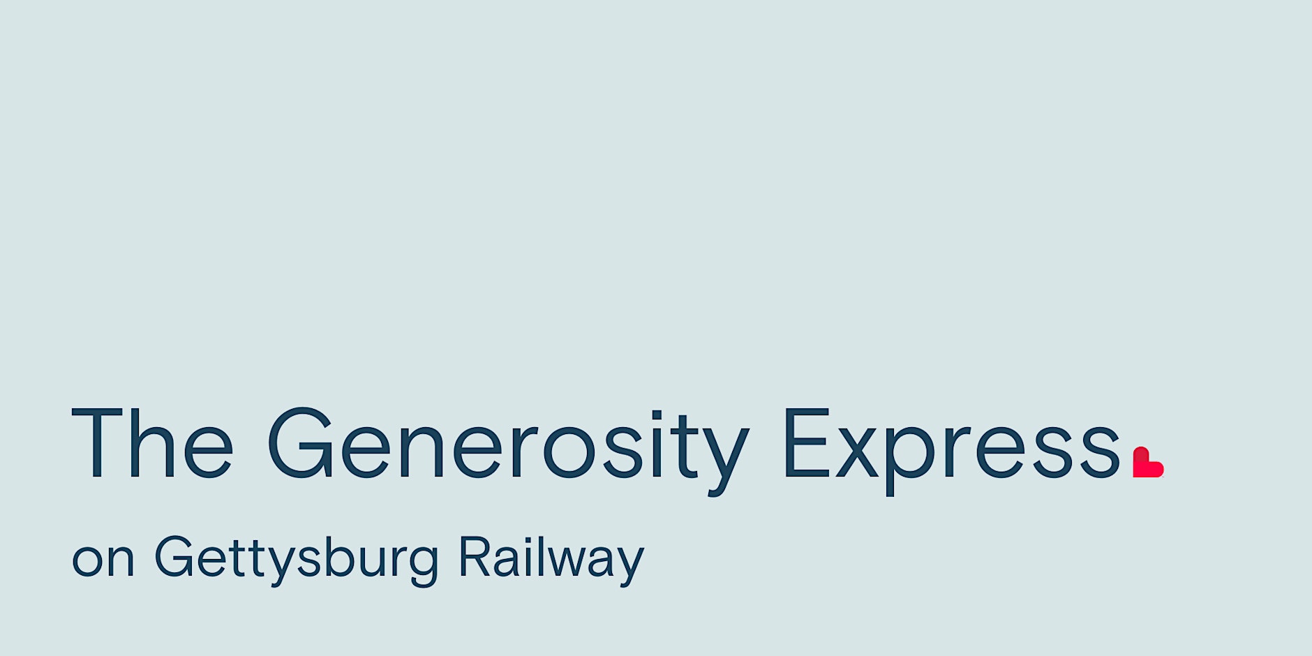 All Aboard The Generosity Express image