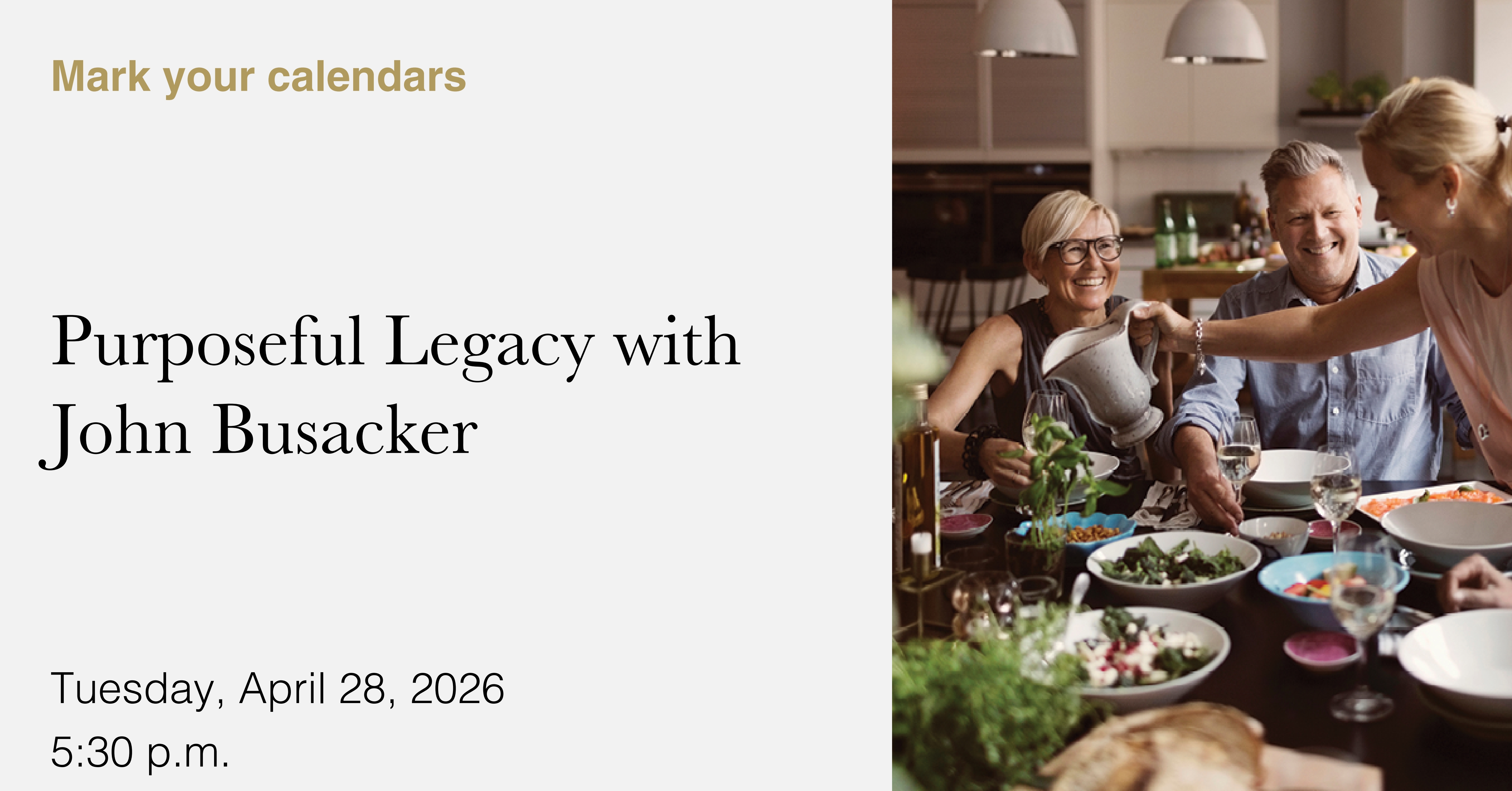 Purposeful Legacy with John Busacker