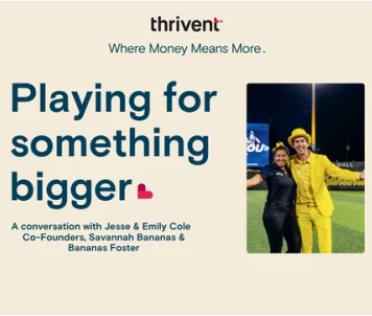 Thrivent Presents "Playing for Something Bigger: An Exclusive Interview with Jesse & Emily Cole" | Savannah, GA image